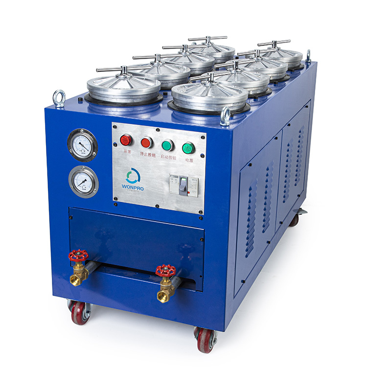 Máquina de filtro de aceite móvil 8R